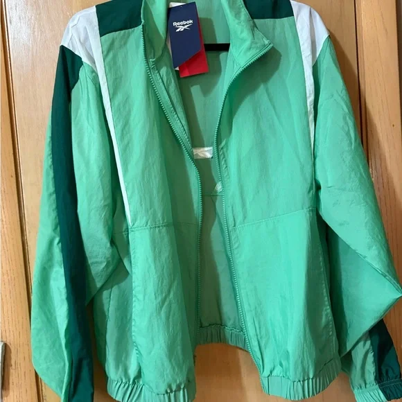 Reebok Green and White Track Suit